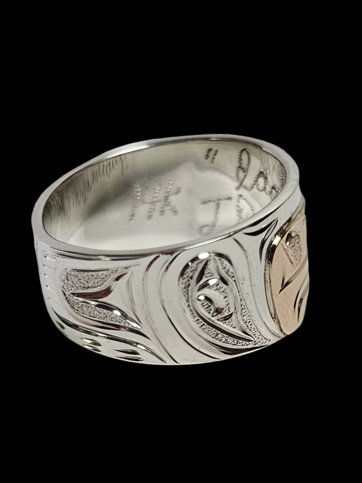 Silver/Gold Eagle Ring 7