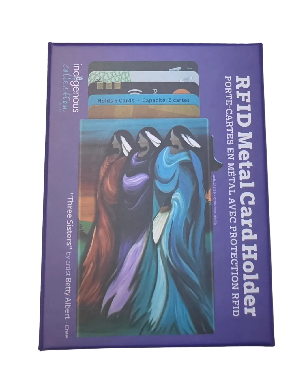 "Three Sisters" Metal Card Holder