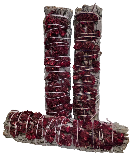 Sage & Sinuata Flowers 6" Stick (One stick)