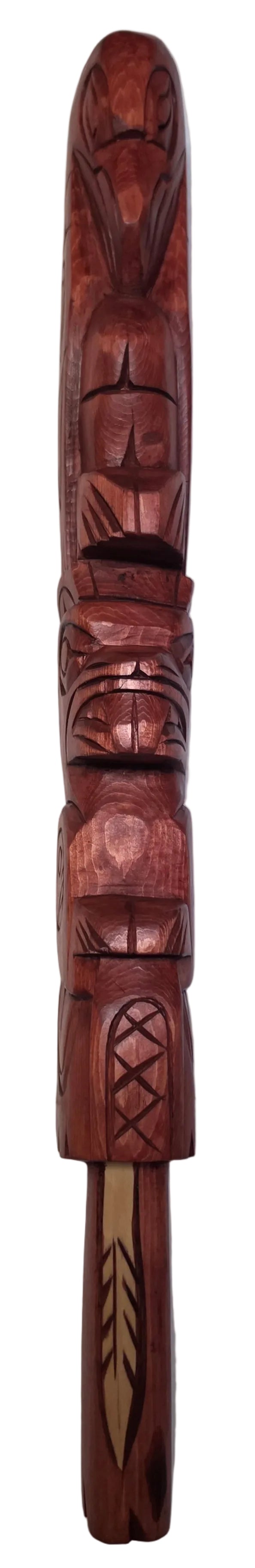 Raven & Beaver Talking Stick by Jim Yelton