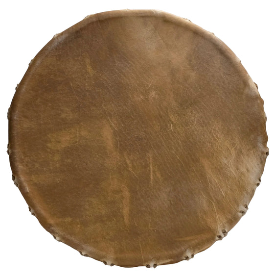 12" 3 Tan Elk Hide drum