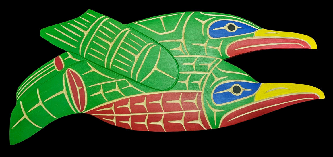 2 Hummingbird Carving by Neil Baker