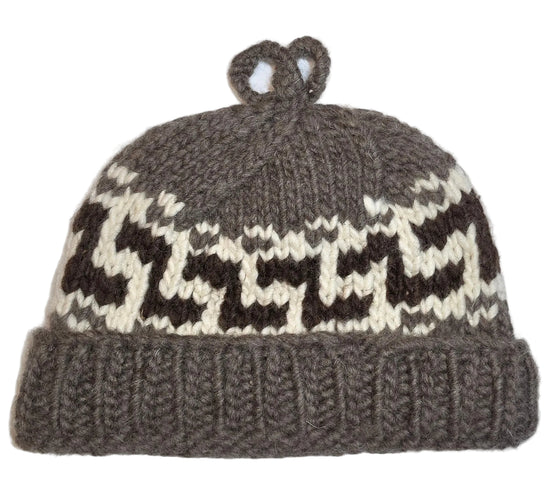 Dark Grey Cowichan Toque Design 1