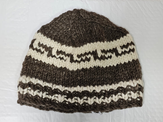 Cowichan knit Toque/hat - 100% sheeps wool