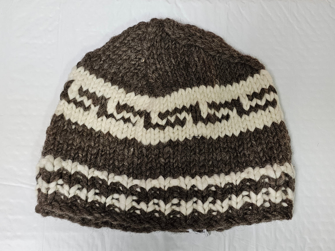 Cowichan knit Toque/hat - 100% sheeps wool