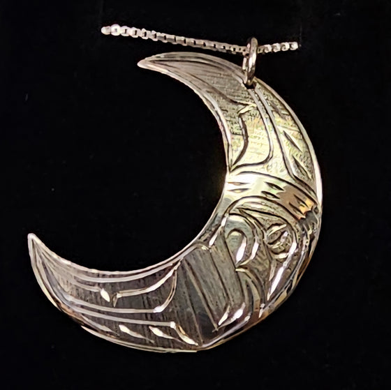 Half moon Silver Pendant