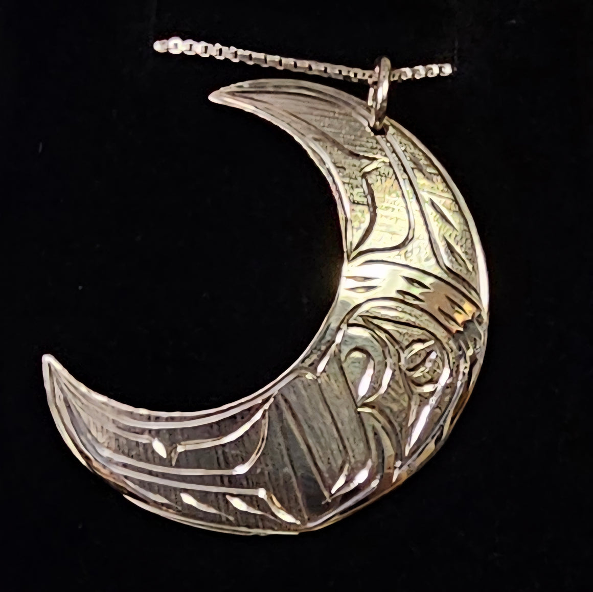 Half moon Silver Pendant
