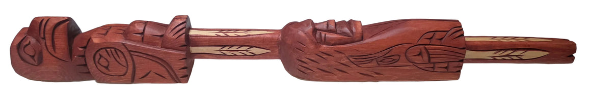 Eagle & Chief Talking Stick by Jim Yelton