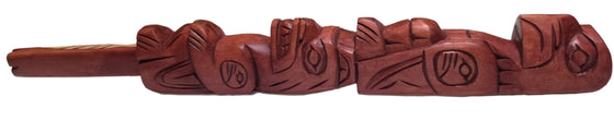 Eagle & Bear Talking Stick by Jim Yelton