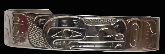 Wolf 1/2" Silver Bracelet by Graham Henry
