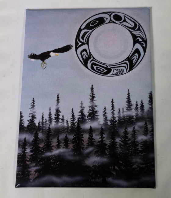 Eagle Moon Magnet