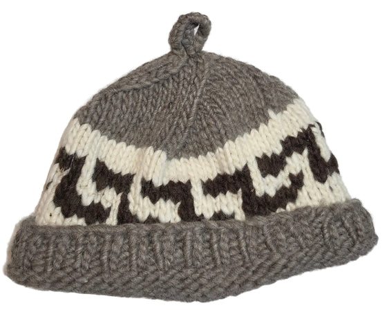 Grey Cowichan Toque Design #1