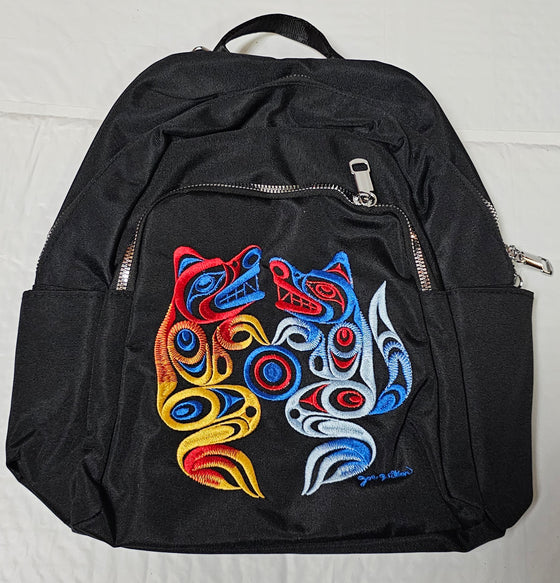 Bear & Wolf Design Backpack