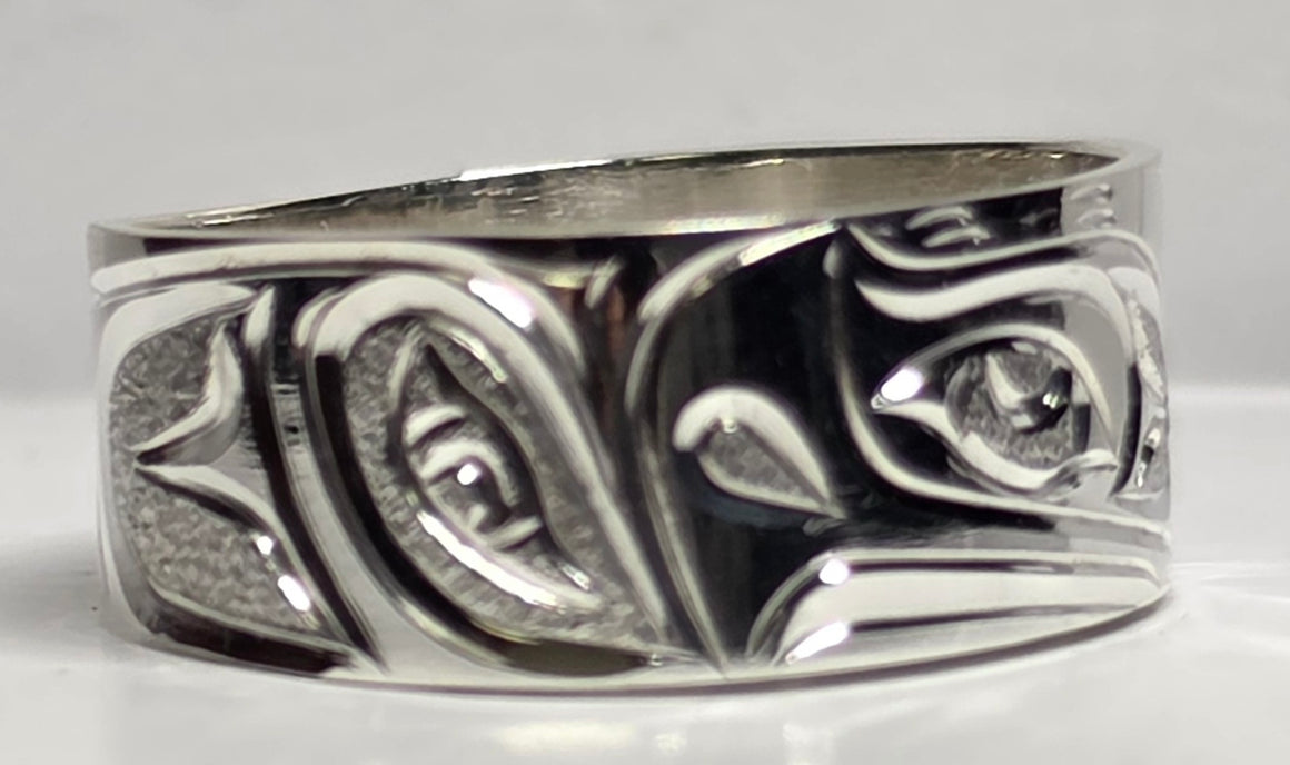 Eagle Silver 3/8" Squared Ring Size 10 3/4