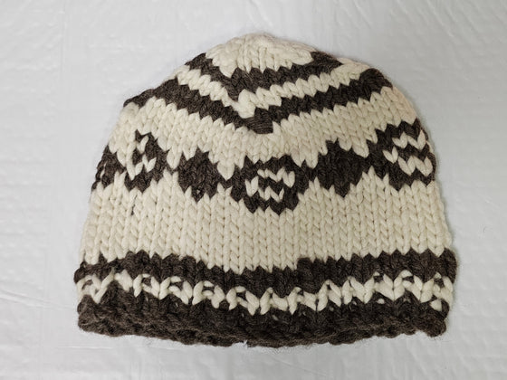 Cowichan knit Toque/hat - 100% sheeps wool