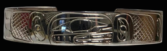 Orca 1/2" Silver Bracelet by Graham Henry
