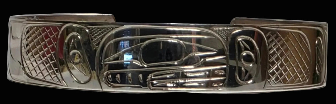 Orca 1/2" Silver Bracelet by Graham Henry