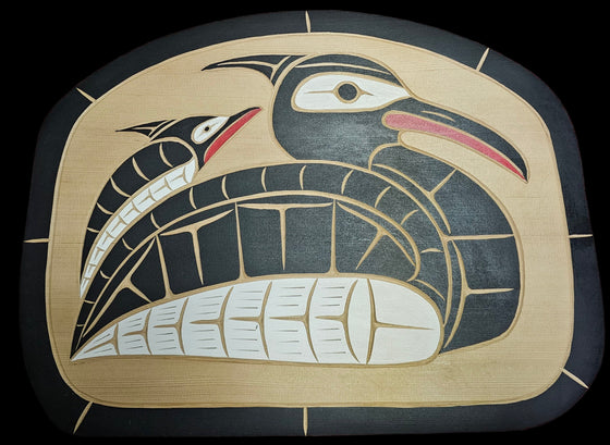 2 Loon Carving by Neil Baker