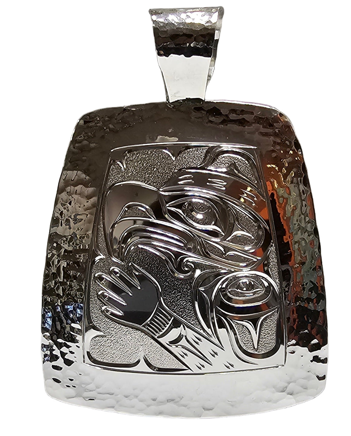 Eagle Dancer Silver Pendant by Joe Descoteaux