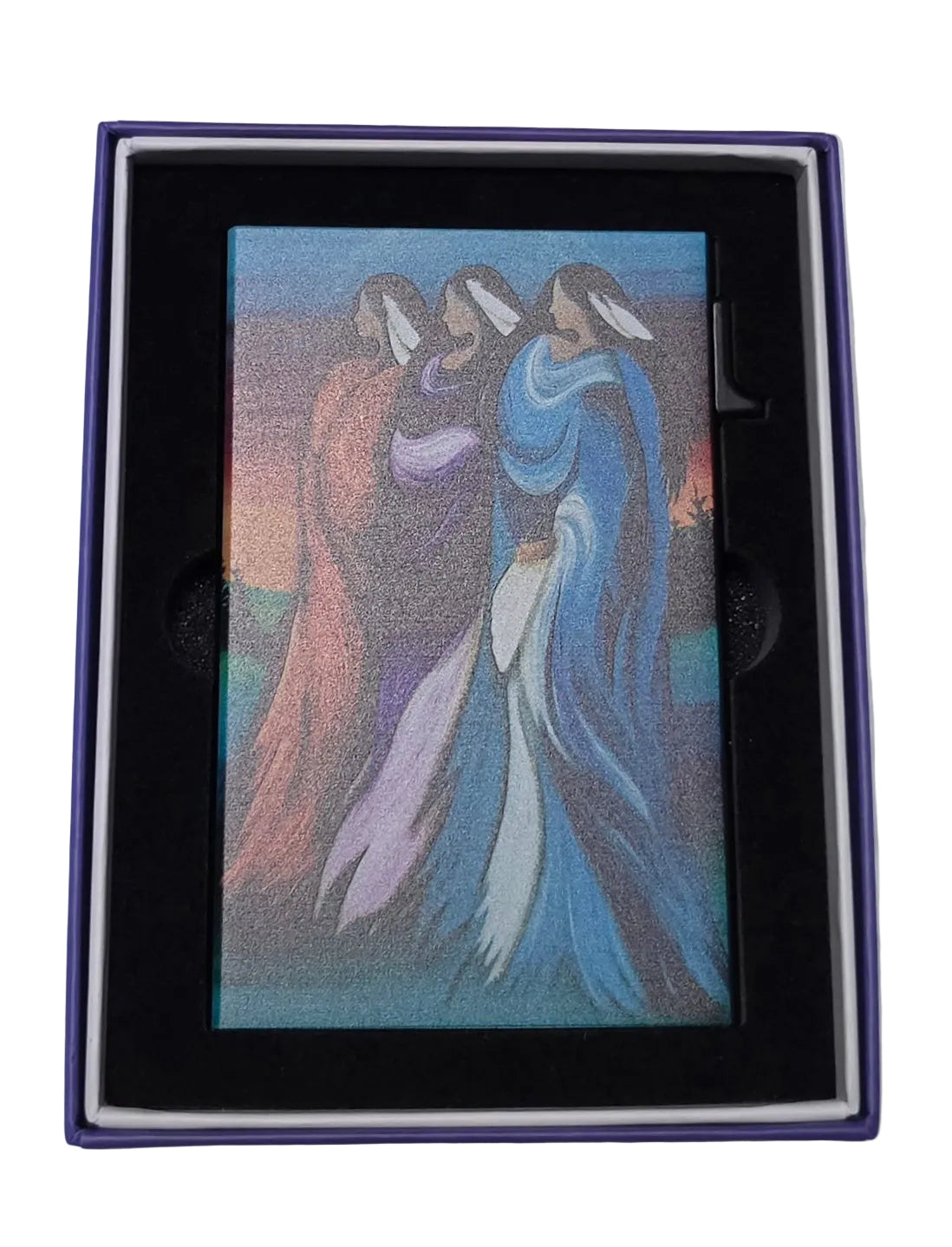"Three Sisters" Metal Card Holder