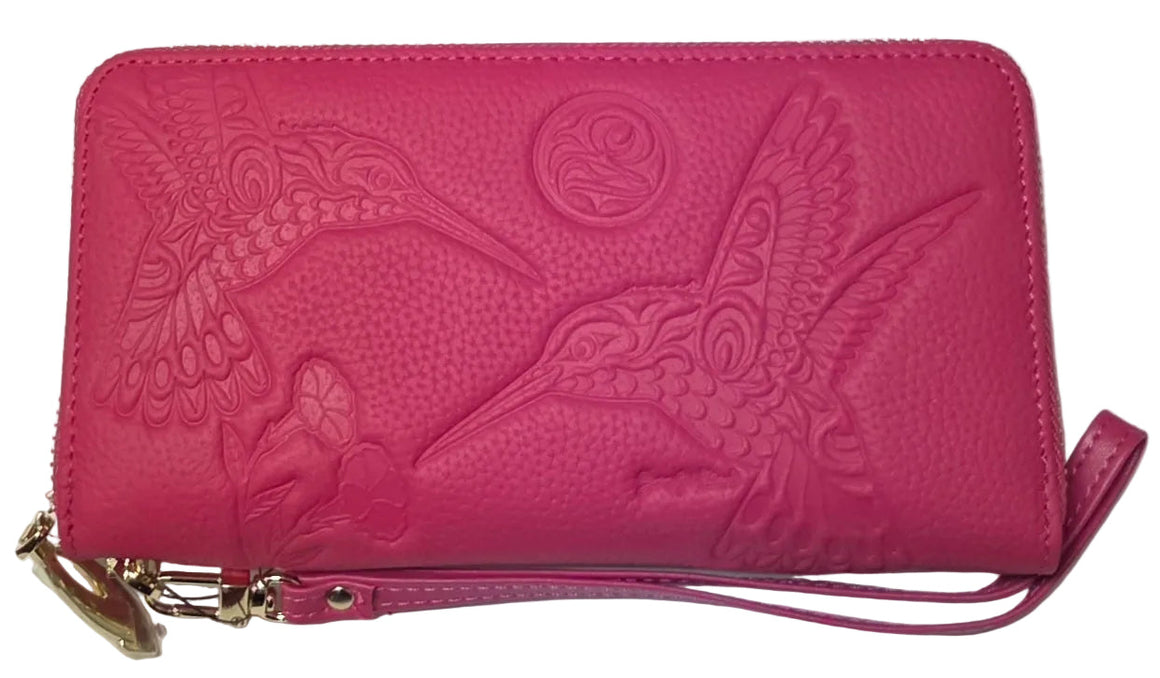 Hummingbird & Sun Leather Wallet
