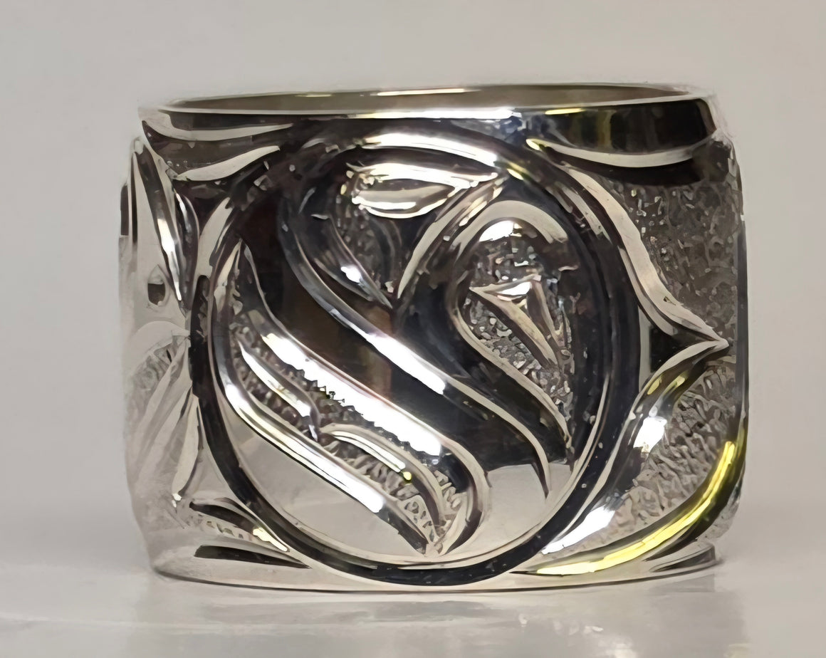 1/2" Small Salmon Trade Bead by Joe Descoteaux