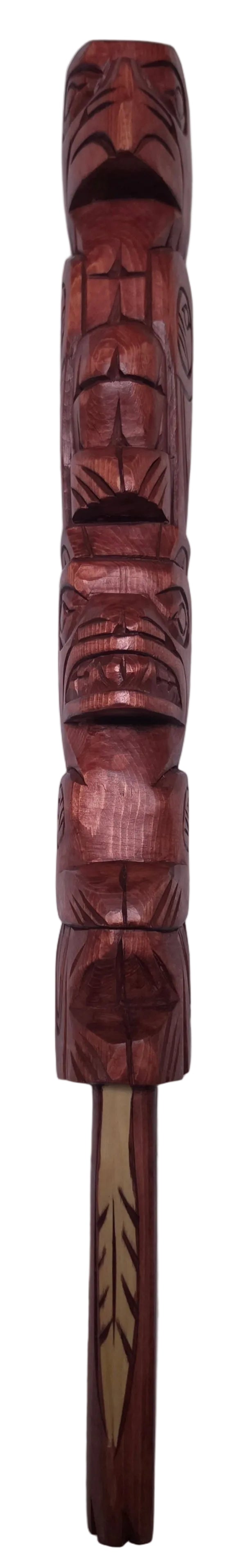 Eagle & Bear Talking Stick by Jim Yelton