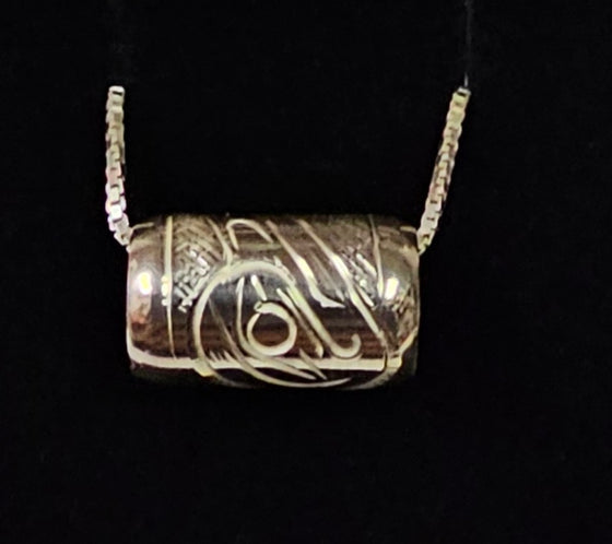 Large Raven Spirit Bead Pendant by Graham Henry