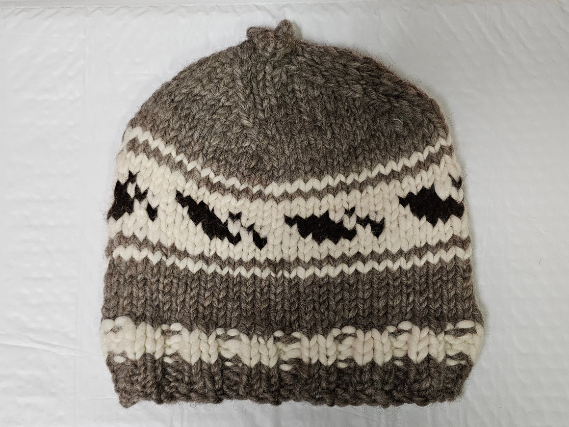 Cowichan knit Toque/hat - 100% sheeps wool