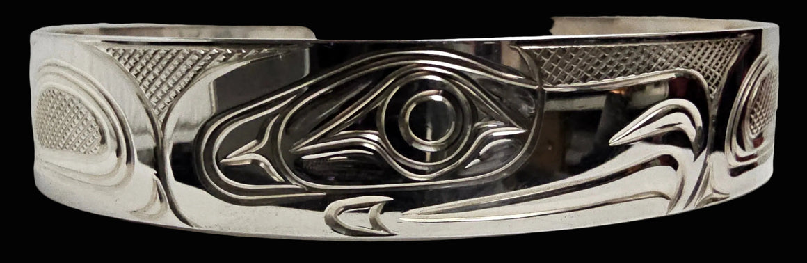 Eagle 1/2" Silver Bracelet by Liam Baker