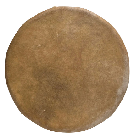 9" 1 Tan Elk Hide Drum