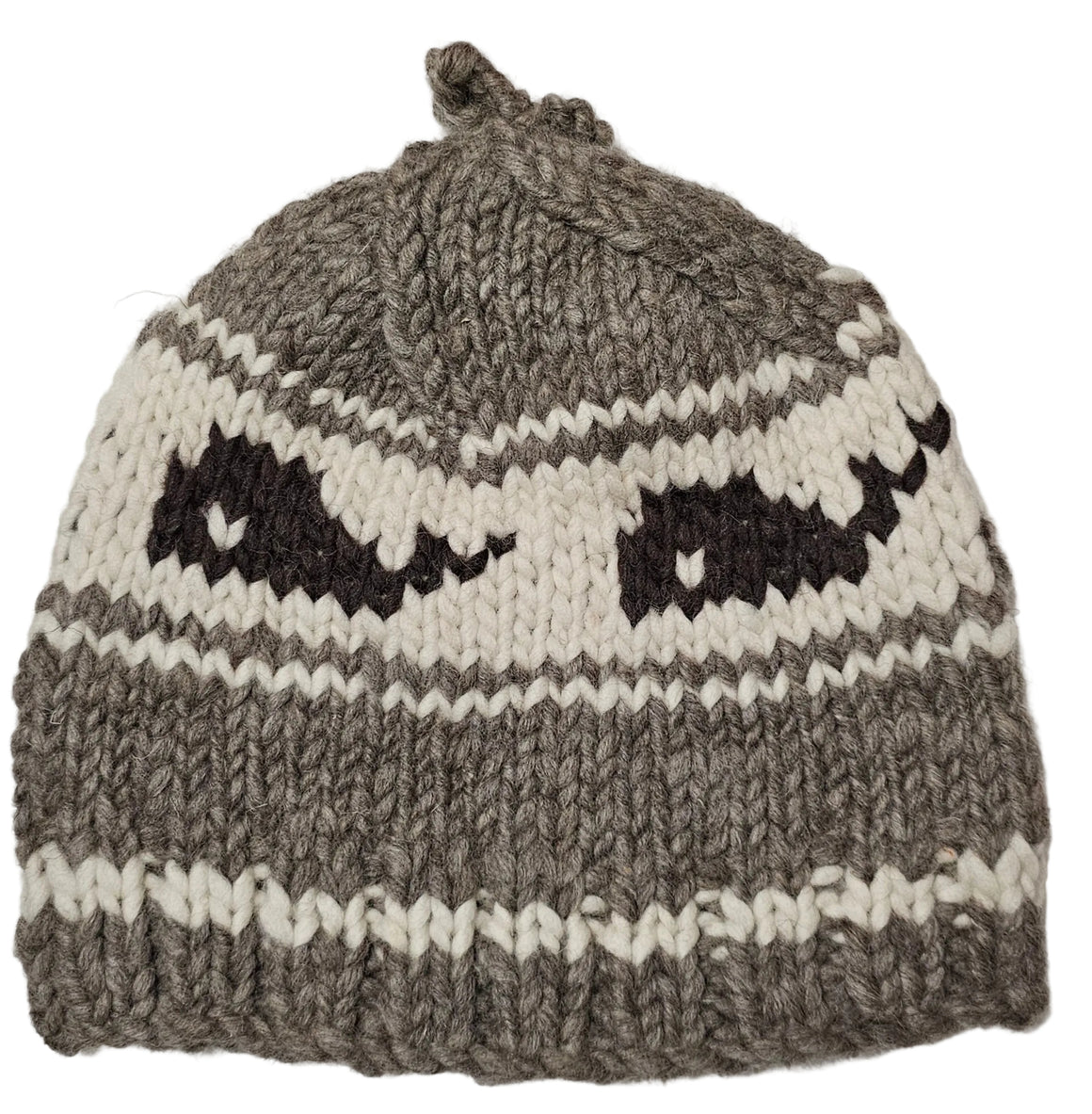 Cowichan Knit Toque/Hat - Hat 100% Sheep's Wool