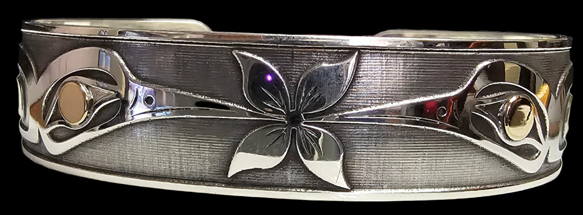 Hummingbird 1/4" Silver Gold Bracelet by Grant Paul