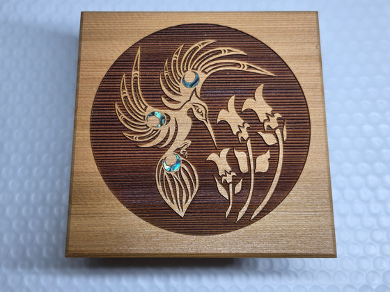 Hummingbird Bentwood Box