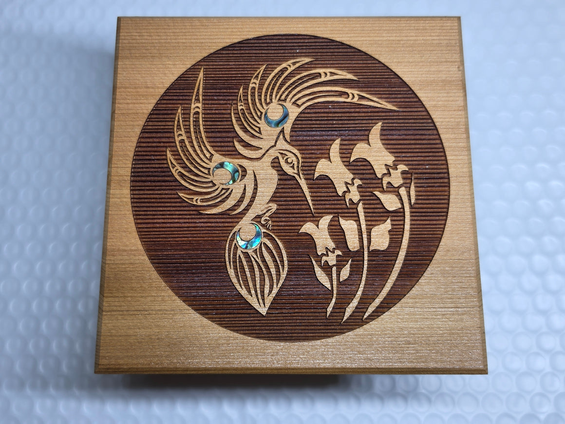 Hummingbird Bentwood Box