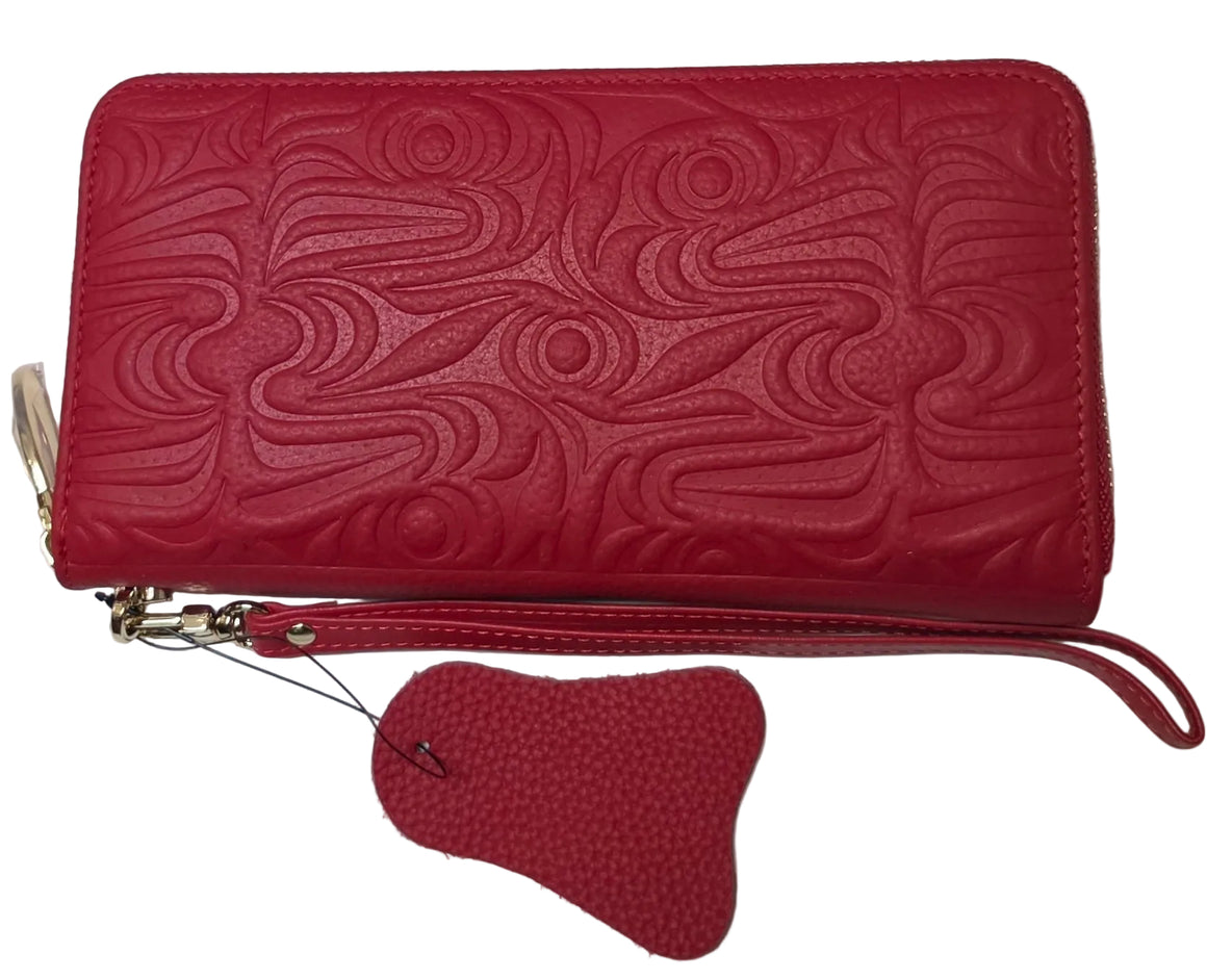 Salish Comb Leather Wallet