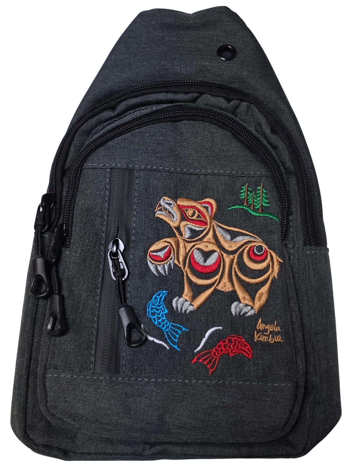 Bear & Salmon Slingbag