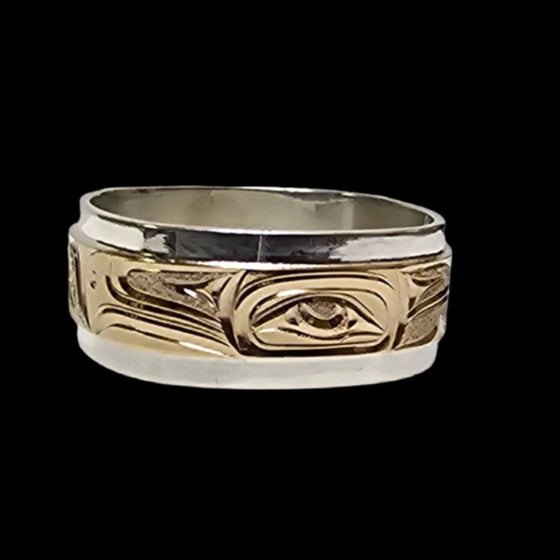 Silver/Gold Thunderbird Ring