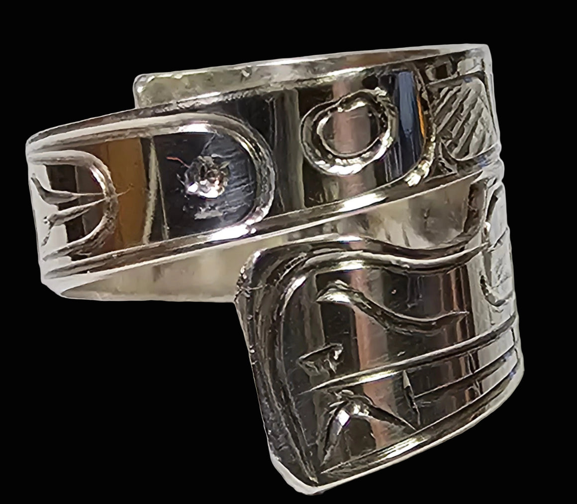 Wolf Wrap Ring - Snout Cutout