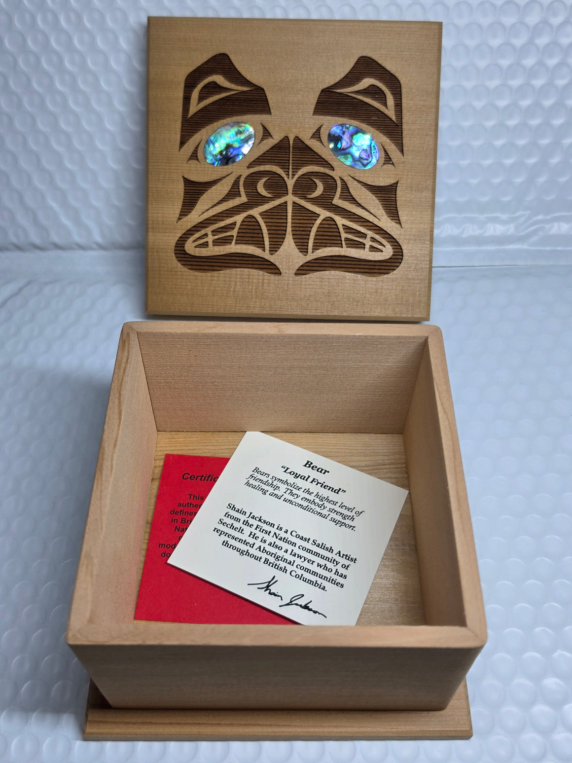 Bear Bentwood Box