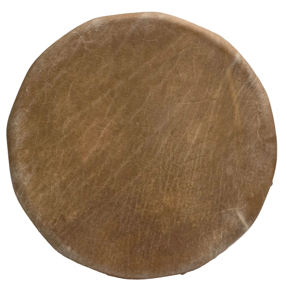 9" 2 Tan Elk Hide Drum