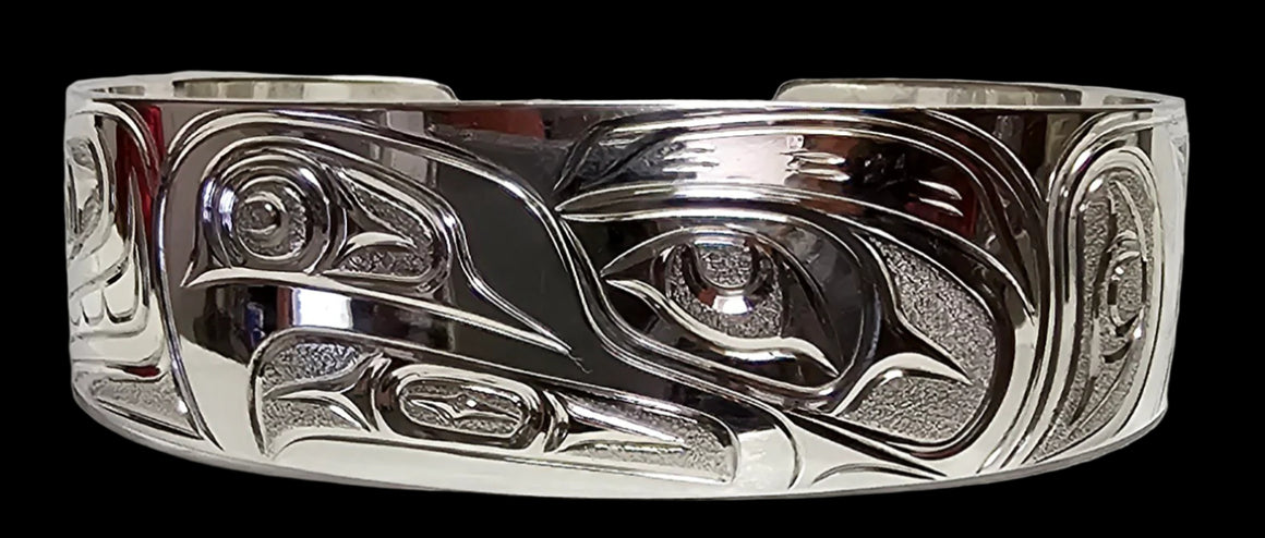 Eagle & Orca 3/4" Bracelet by Joe Descoteax
