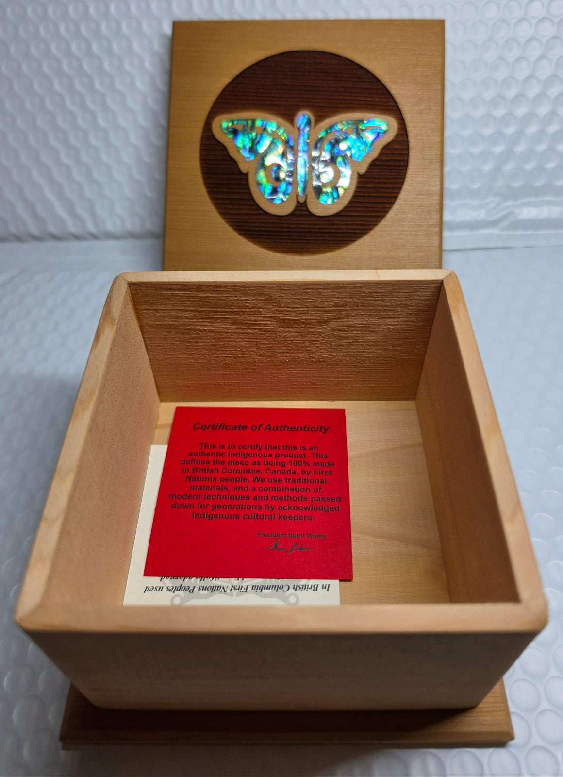 Mini Butterfly Bentwood Box