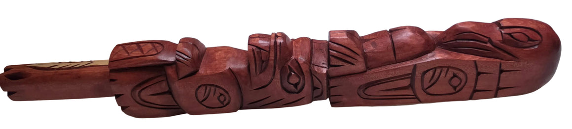 Raven & Beaver Talking Stick by Jim Yelton