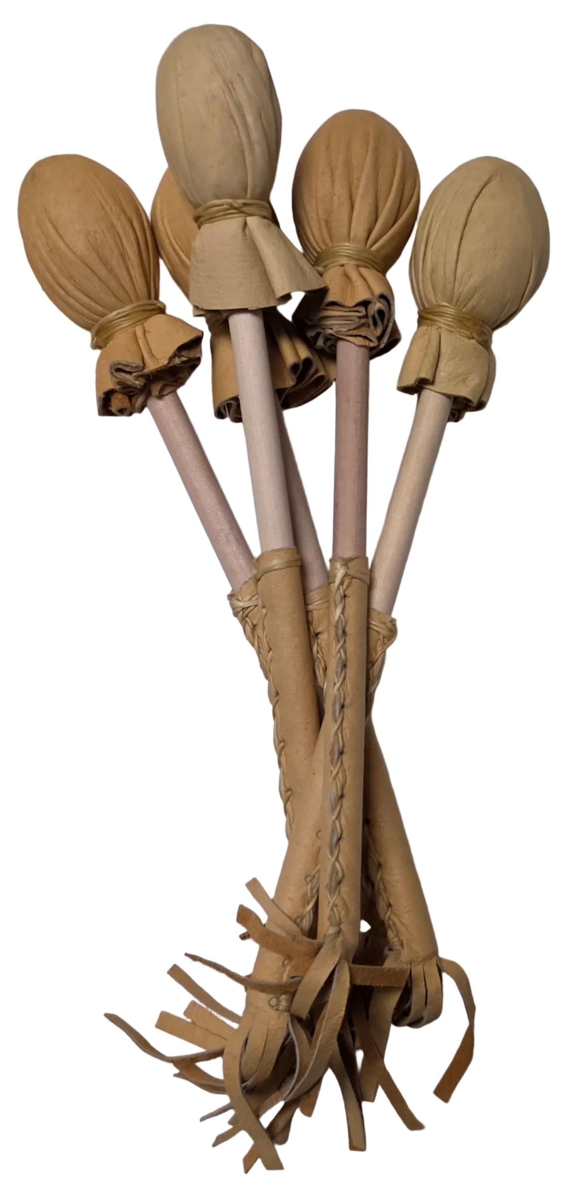 8.5" Tan Deer Hide Baby Drum stick