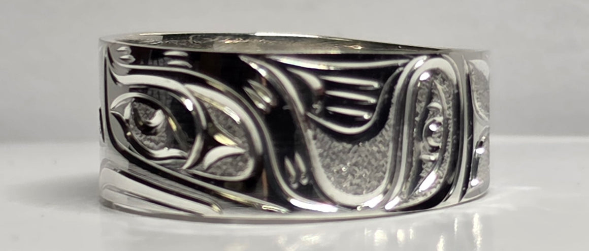 Eagle Silver 3/8" Squared Ring Size 10 3/4
