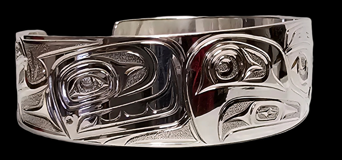 Eagle & Orca 3/4" Bracelet by Joe Descoteax