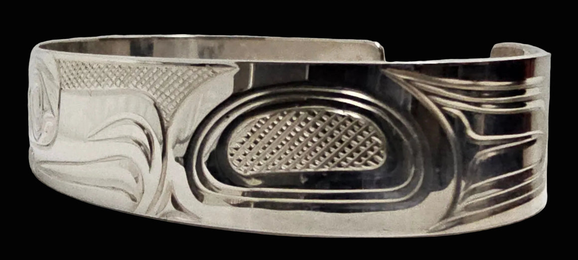 Eagle 1/2" Silver Bracelet by Liam Baker