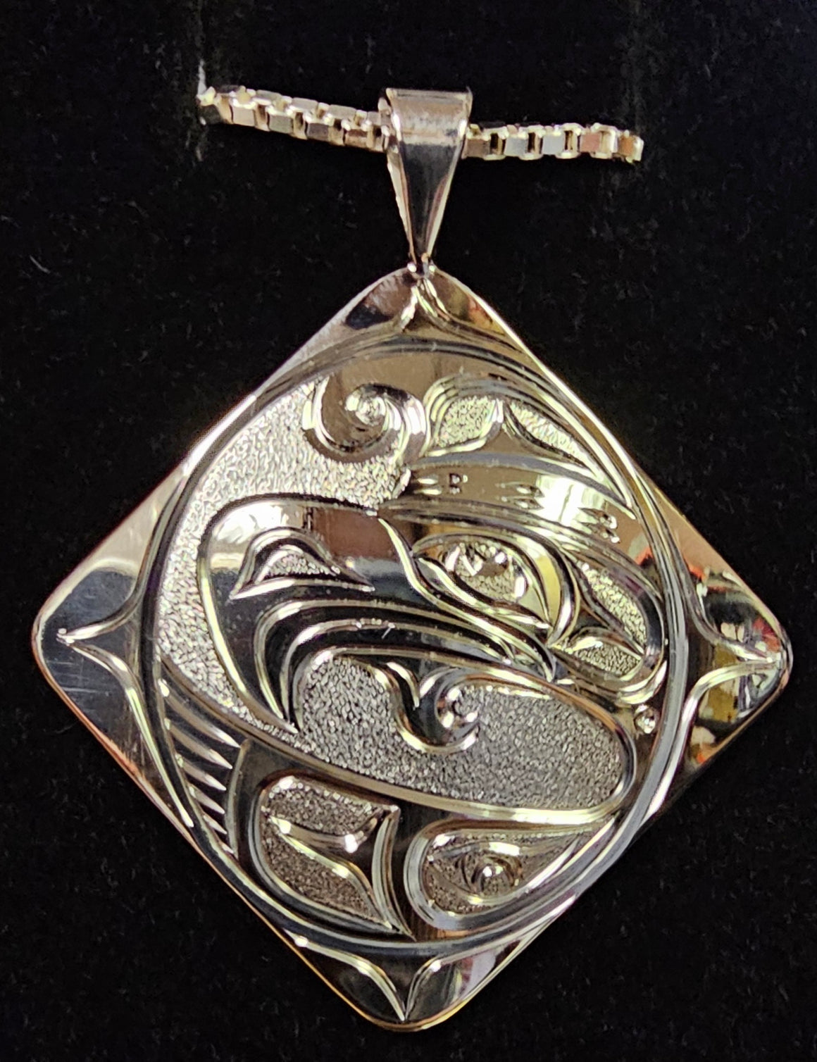 Thunderbird Silver Pendant by Joe Descoteaux