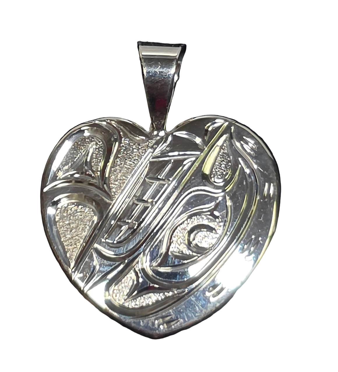 Silver Orca Heart by Joe Descoteaux